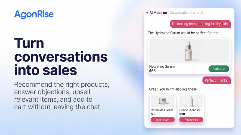 AgonRise: AI Search that Sells