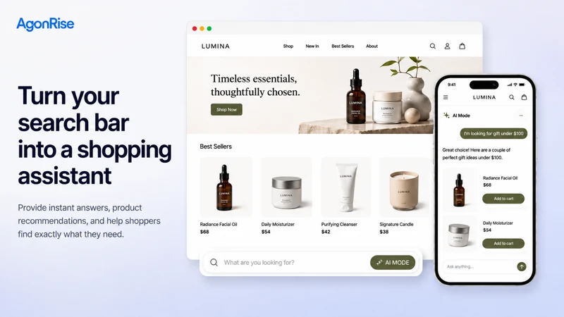 AgonRise: AI Search that Sells
