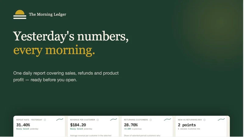 Perfect Morning Ledger