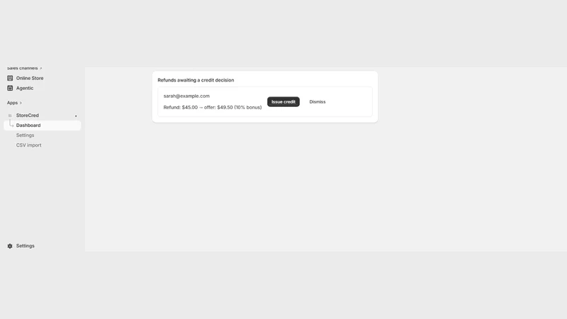StoreCred: Cashback & Credit