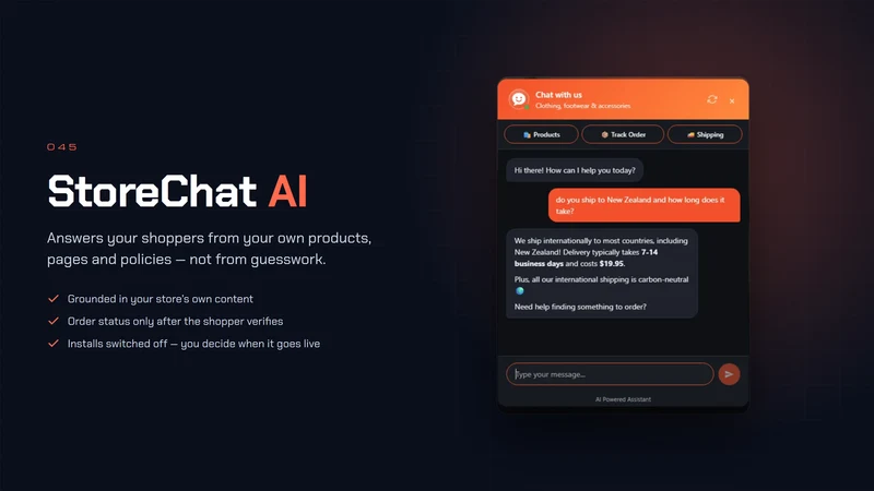 045 StoreChat AI Chatbot