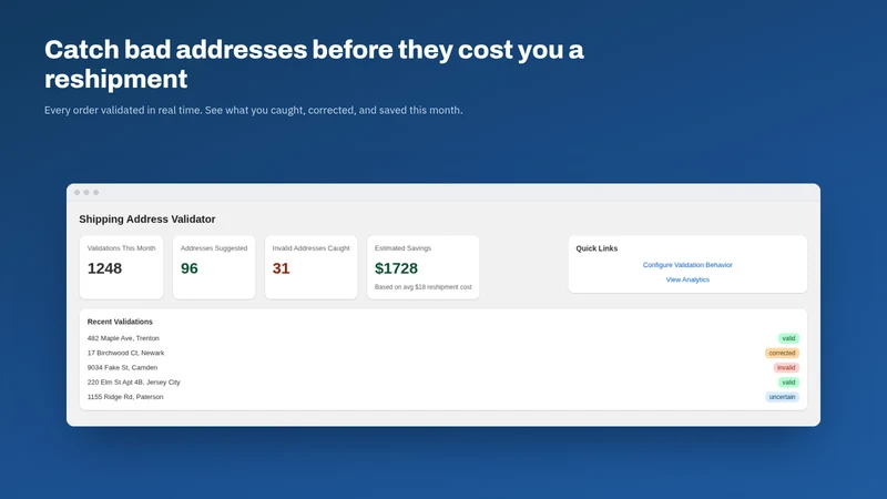 NJE: Address Validator