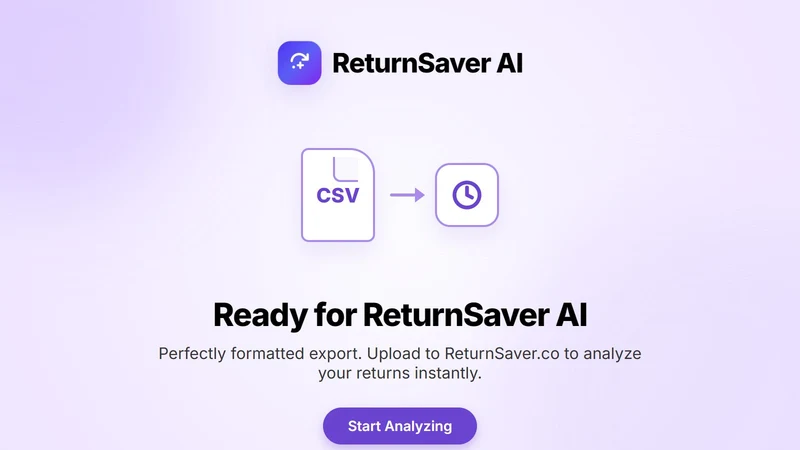 ReturnSaver AI CSV Exporter
