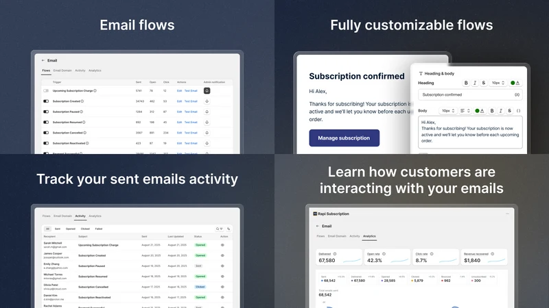 Rapid Subscriptions app