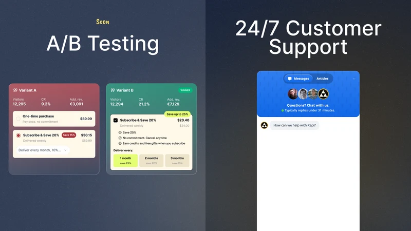 Rapid Subscriptions app
