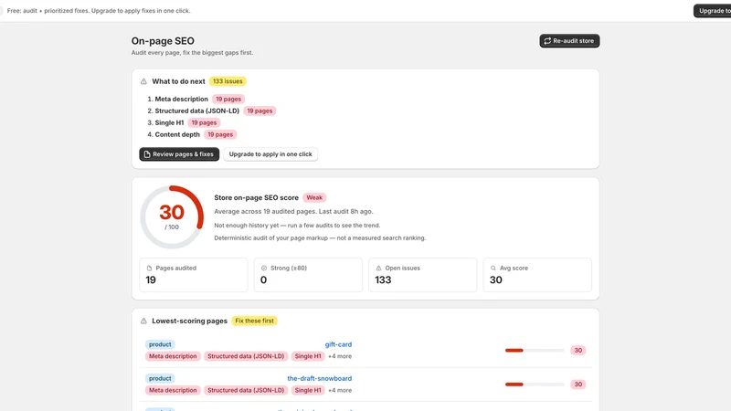 Rank Forge: SEO Audit & Fix
