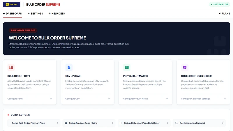 Bulk Order Supreme