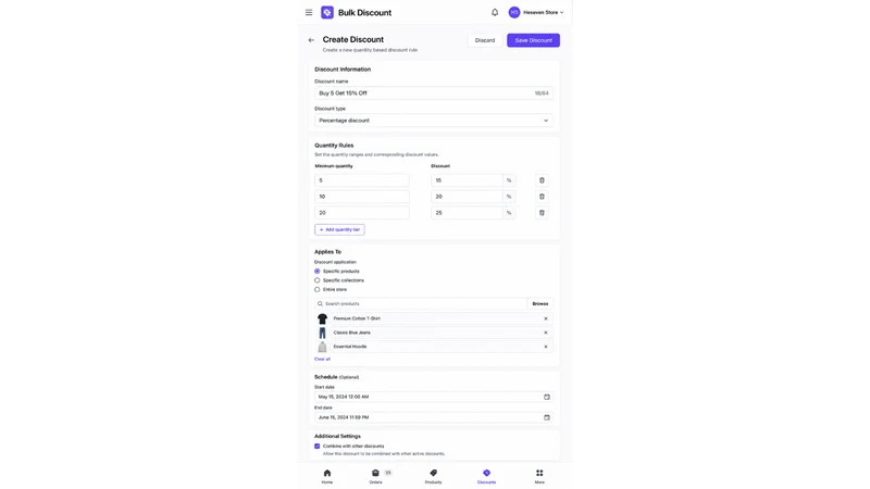 Bulk Discount by Heseven
