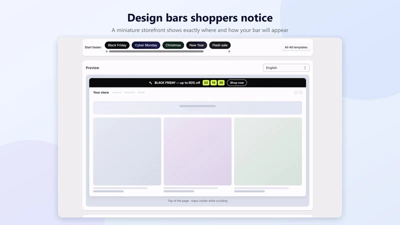 Barly: Shipping Progress Bar