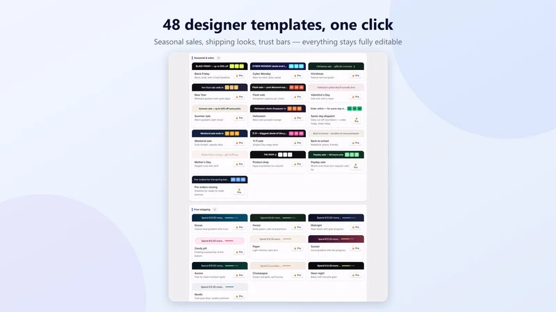 Barly: Shipping Progress Bar