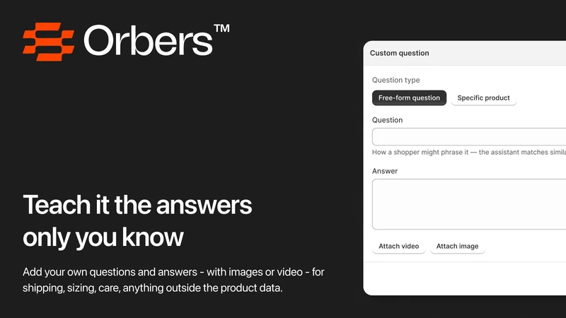 Orby ‑ AI Chat widget