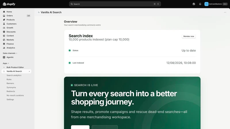 Vanilla AI Search
