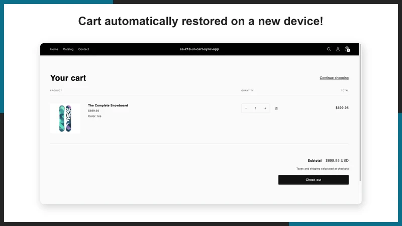 UR: Persistent Cart｜Cart Sync