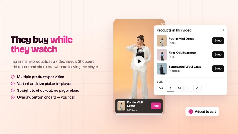 TC Shoppable Videos UGC Reels