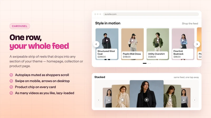 TC Shoppable Videos UGC Reels