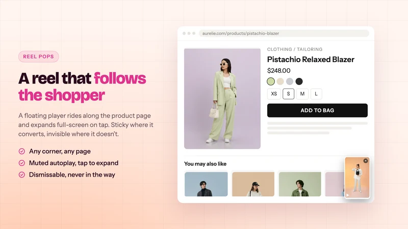 TC Shoppable Videos UGC Reels