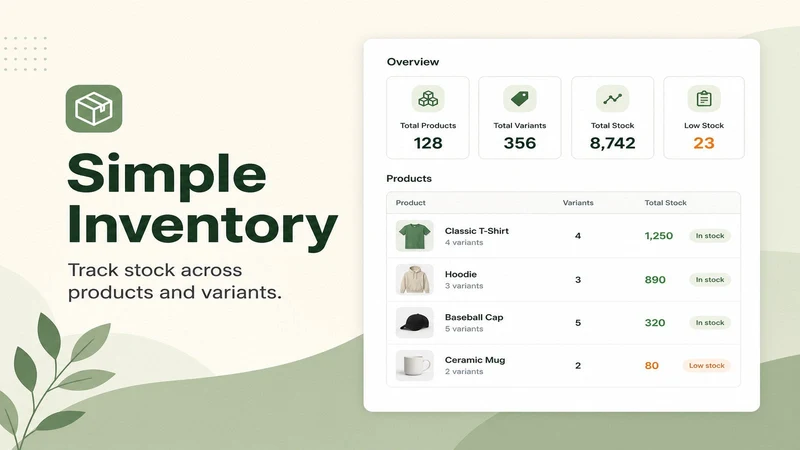 Simple Inventory