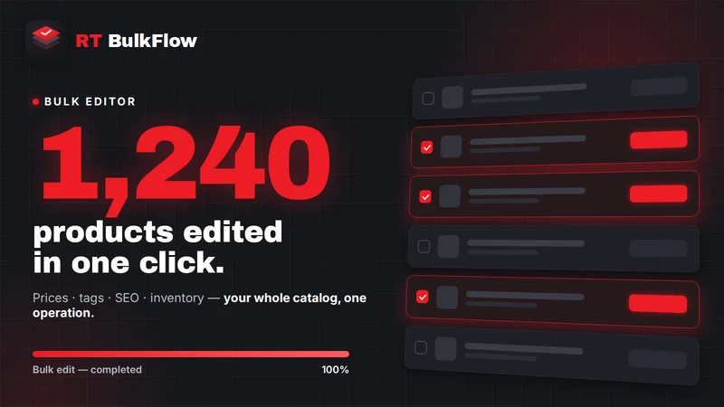 RT BulkFlow: Bulk Product Edit