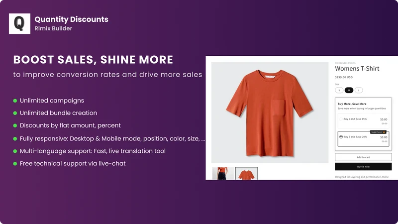 Rimix Quantity Discounts