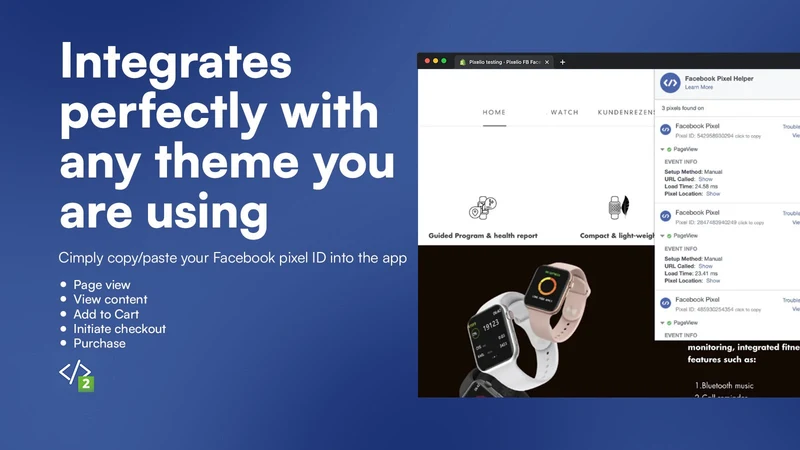 Rapid Tracking Facebook Pixels