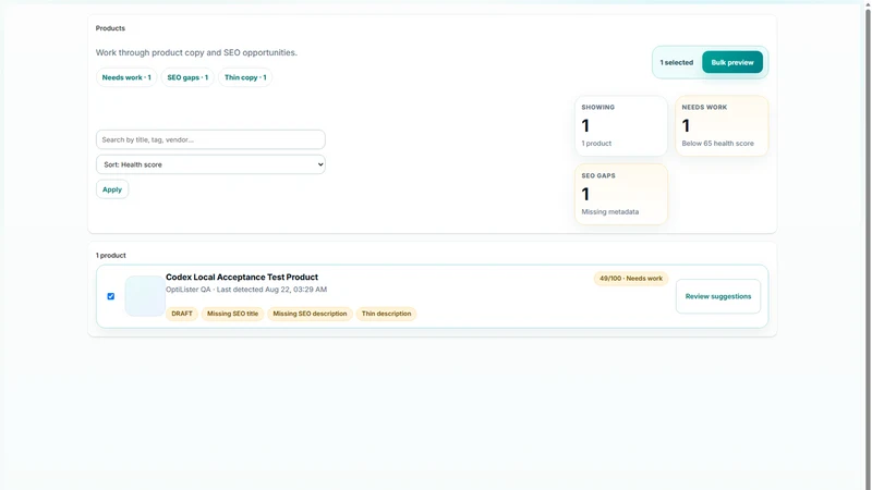 OptiLister AI