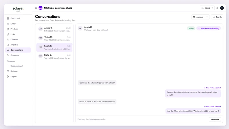 Nile Social Commerce