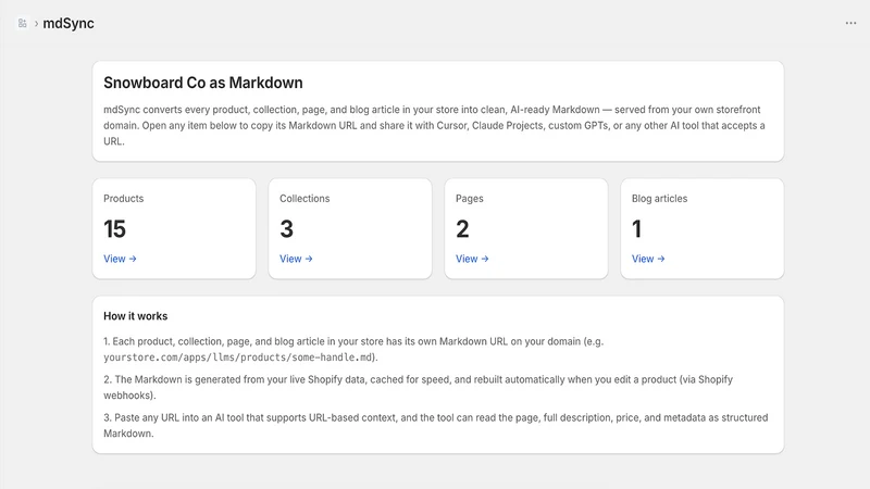 mdSync: Markdown for AI