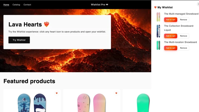 Lava Favorites Wishlist