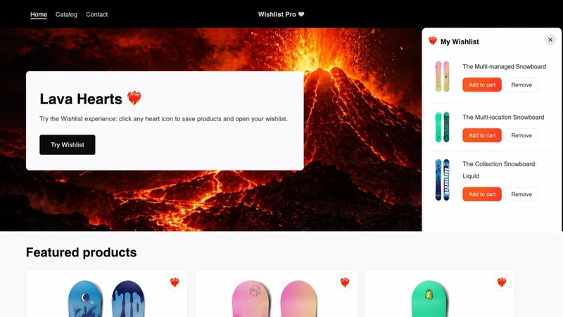 Lava Favorites Wishlist