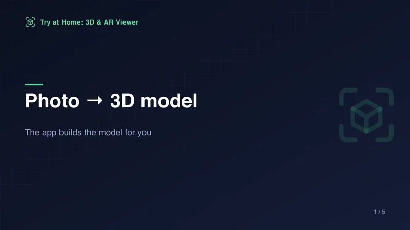 Try at Home: 3D & AR Viewer
