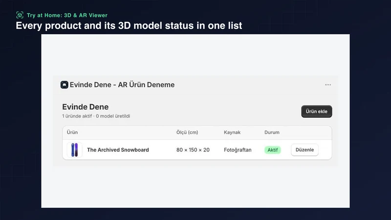 Try at Home: 3D & AR Viewer