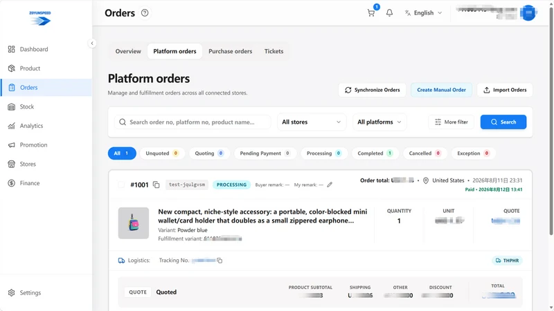 Zoyunspeed Dropshipping