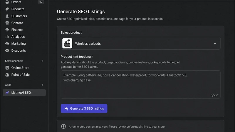 ListingAI SEO