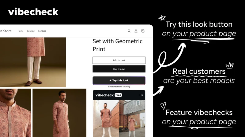 Vibecheck: AI Try‑On + UGC