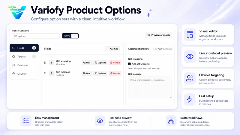 Variofy Product Options