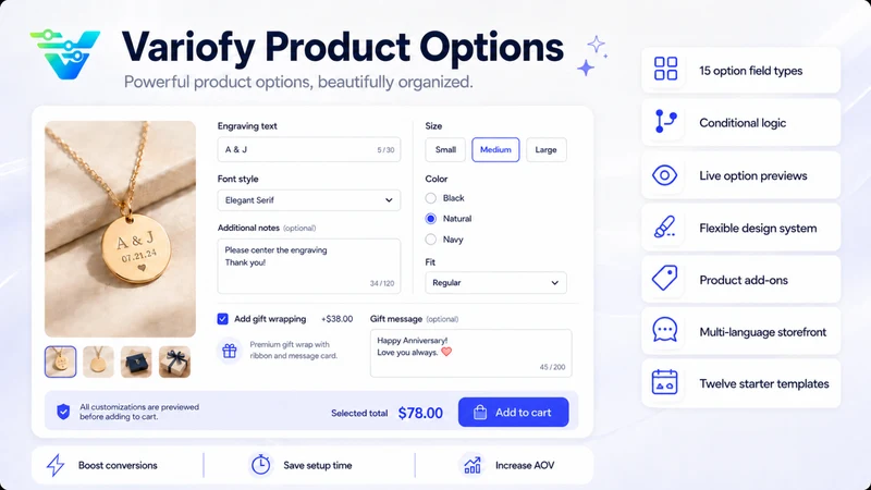 Variofy Product Options
