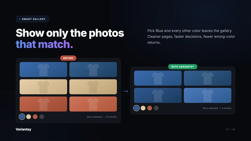 Variantsy: Color Swatch Images
