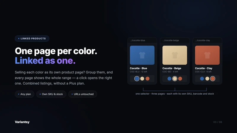 Variantsy: Color Swatch Images