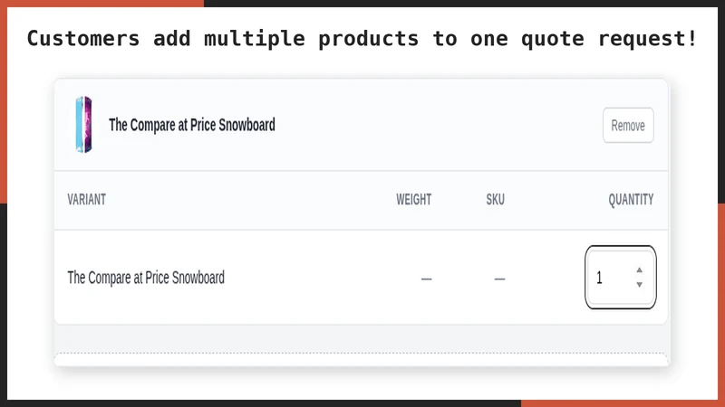 UR: Request a Quote＆Hide Price