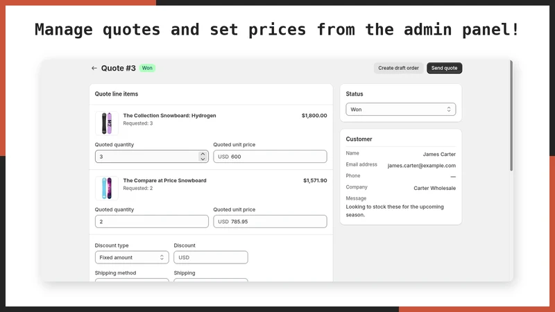 UR: Request a Quote＆Hide Price