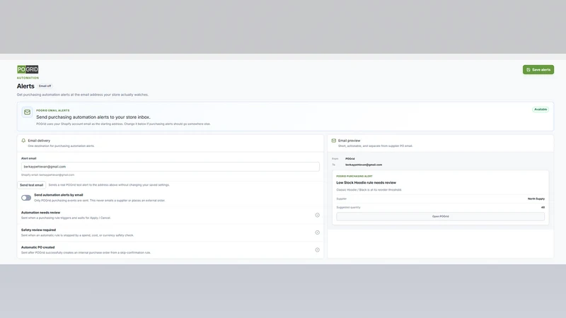 POGrid Purchase Orders