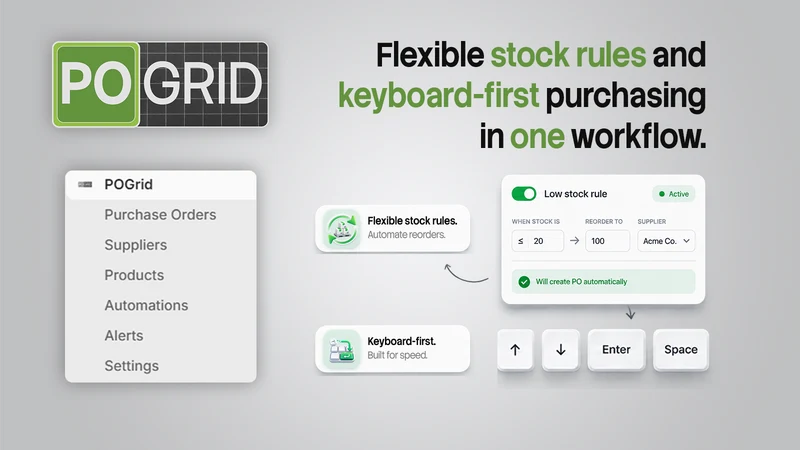 POGrid Purchase Orders