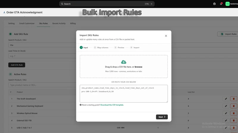 TrueETA Ship‑Date Confirmation