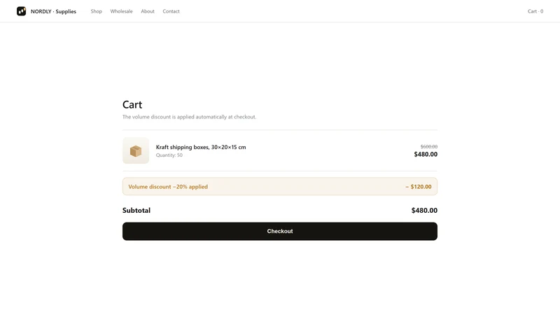 TierTable: Volume Discounts