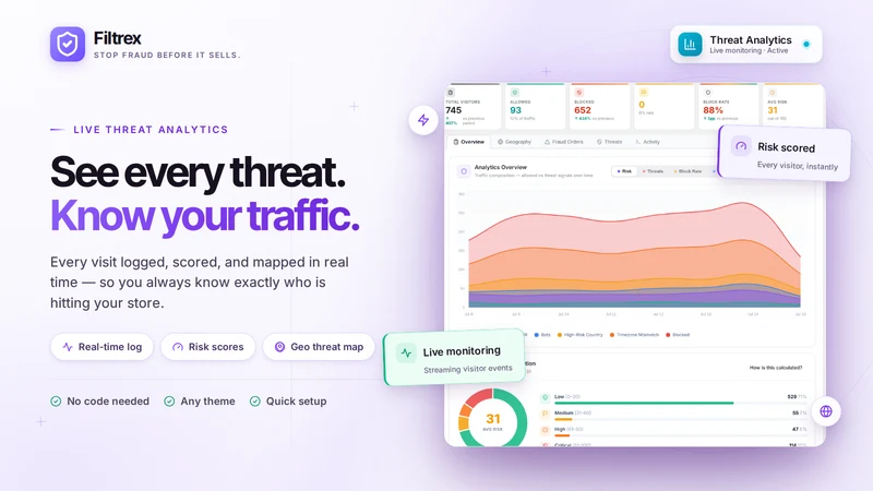 Filtrex — Fraud & Spam Blocker