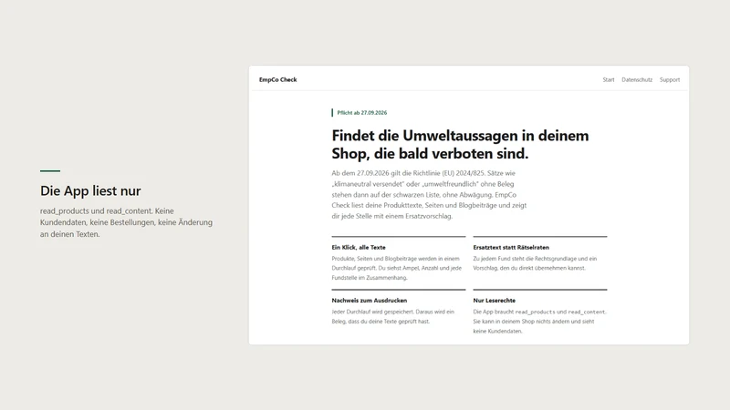 EmpCo Check: Green Claims