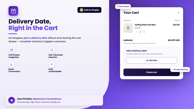 Delivery Date Picker
