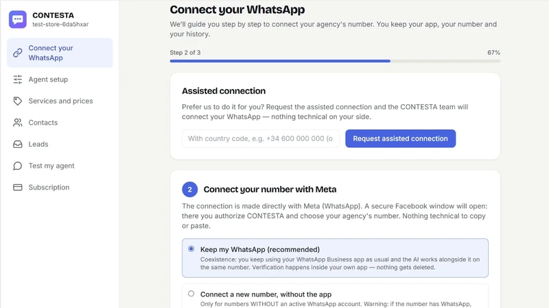 CONTESTA ‑ AI on your WhatsApp