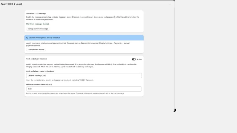 Appify COD & Upsell
