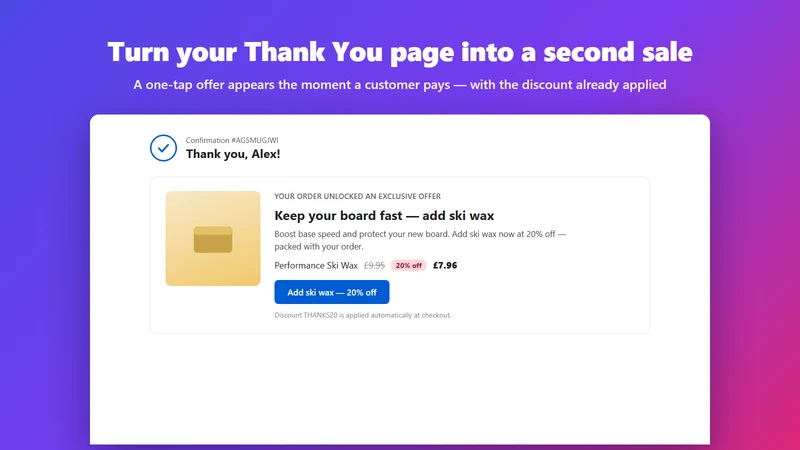 Fleeta AfterOffer: Upsells